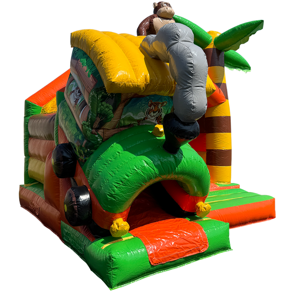 Château Gonflable Combo Mini Train 3D Jungle