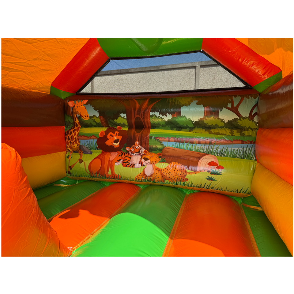 Château Gonflable Combo Mini Train 3D Jungle