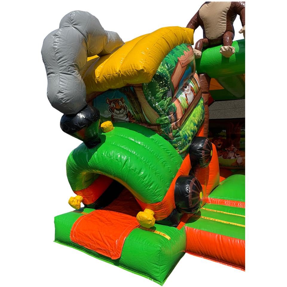 Château Gonflable Combo Mini Train 3D Jungle