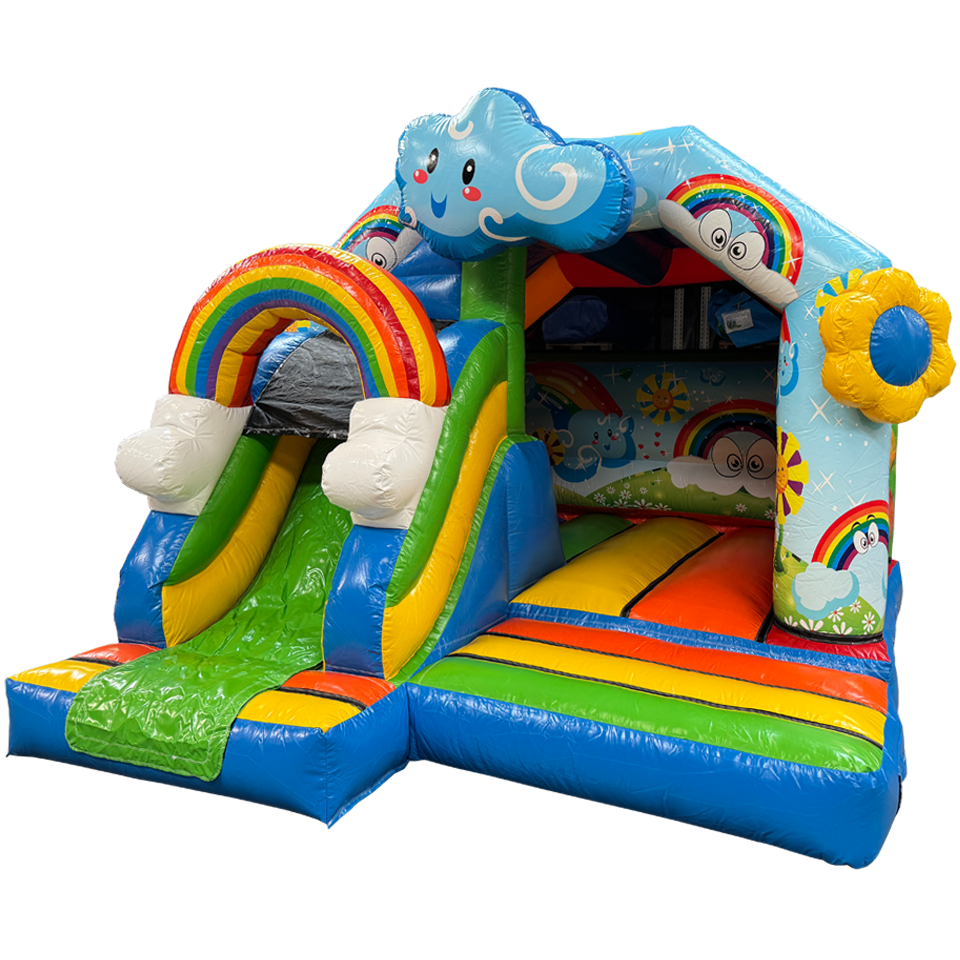 Combo Mini 3D Arc-En-Ciel Château Gonflable