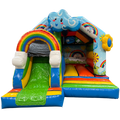 Combo Mini 3D Arc-En-Ciel Château Gonflable