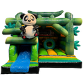 Combo Midi 3D Panda Chateau Gonflable Avec Obstacles