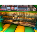 Combo Midi 3D Panda Chateau Gonflable Avec Obstacles
