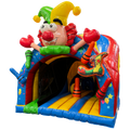 Curve Bounce N Slide Clown Chateau Gonflable