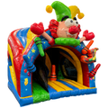 Curve Bounce N Slide Clown Chateau Gonflable