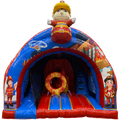 Curve Bounce N Slide Pompiers Chateau Gonflable