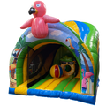 Curve Bounce N Slide Flamant Chateau Gonflable
