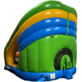 Curve Bounce N Slide Flamant Chateau Gonflable