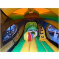 Curve Bounce N Slide Flamant Chateau Gonflable