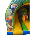 Curve Bounce N Slide Flamant Chateau Gonflable