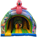 Curve Bounce N Slide Flamant Chateau Gonflable