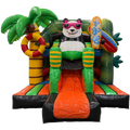 Fframe Midi Panda Surfeur Chateau Gonflable