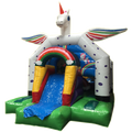 Fframe Midi Licorne Blanche Chateau Gonflable