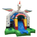 Fframe Midi Licorne Blanche Chateau Gonflable