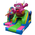 Funbox Midi Cookie Monster Fushia Chateau Gonflable