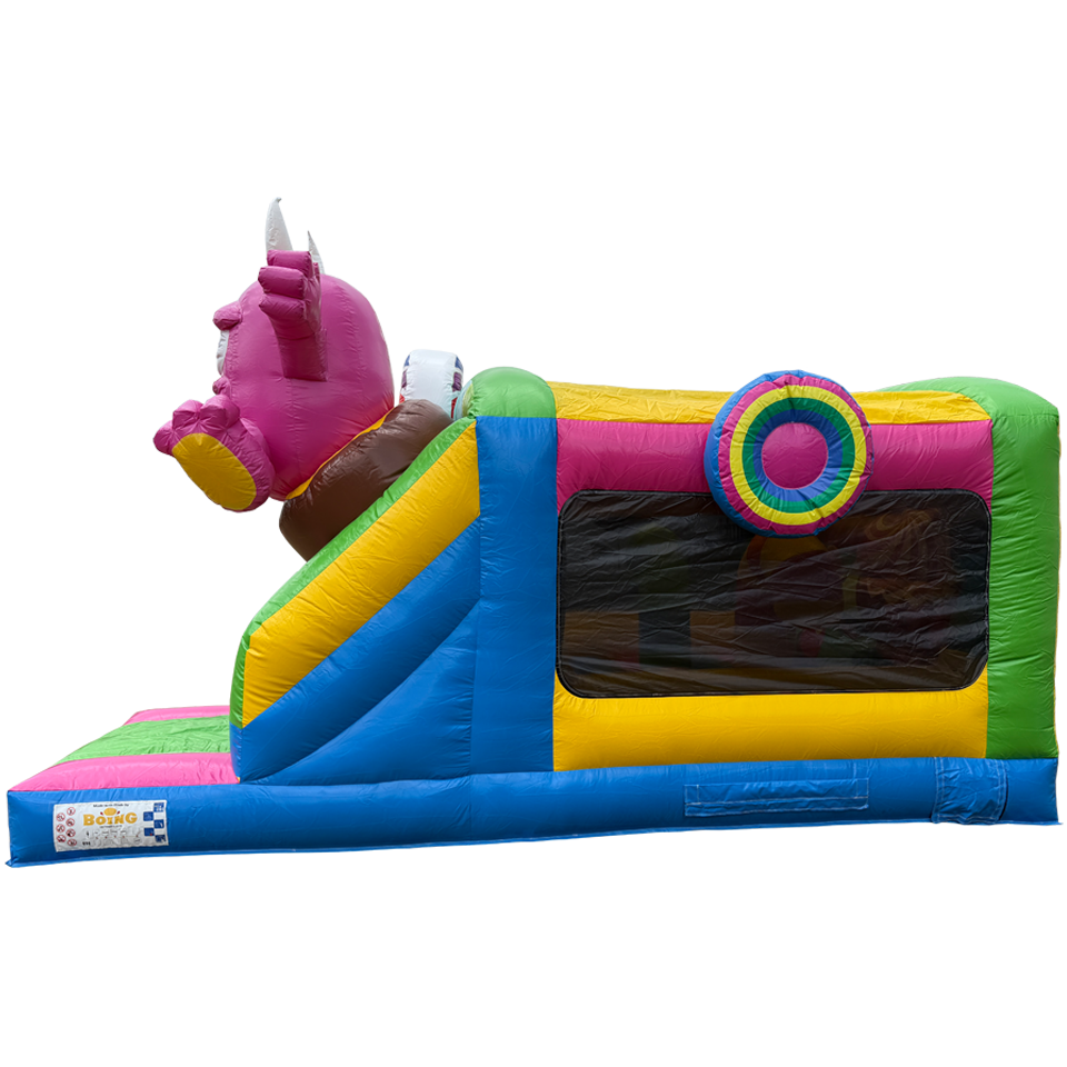 Château gonflable Funbox Midi Cookie Monster Fuchsia