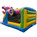 Funbox Midi Cookie Monster Fushia Chateau Gonflable
