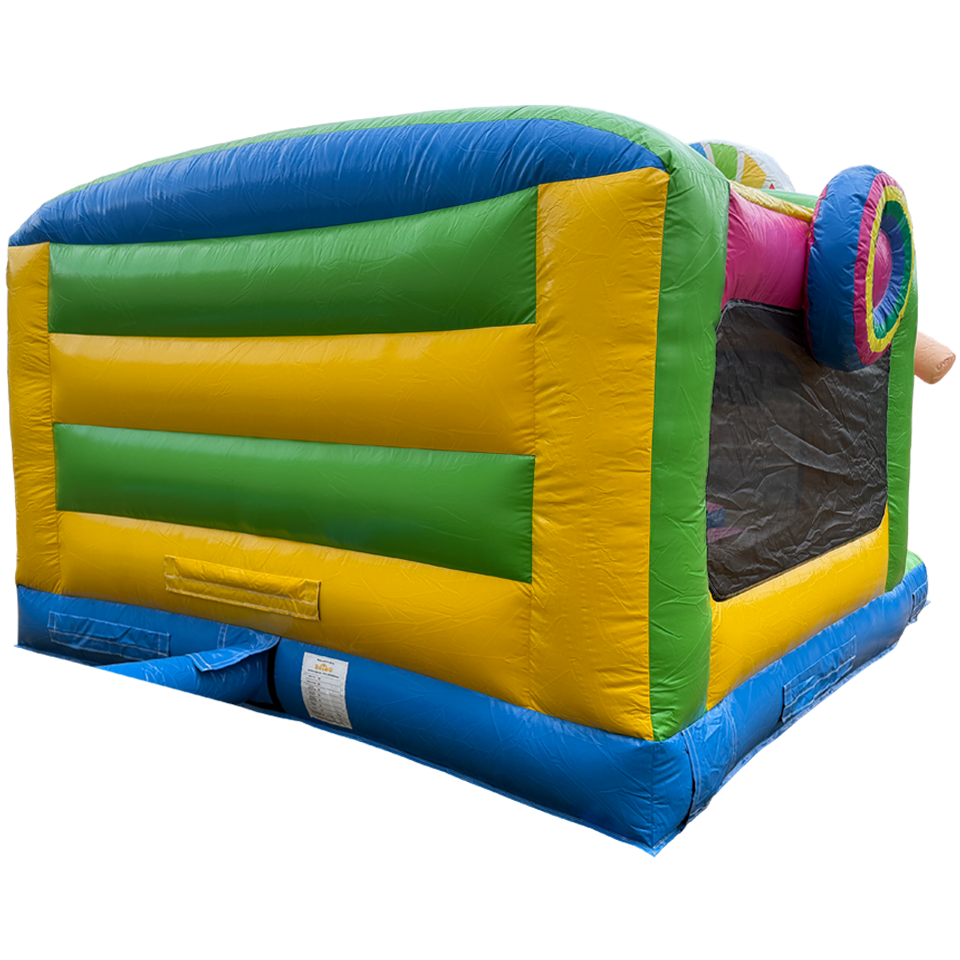 Château gonflable Funbox Midi Cookie Monster Fuchsia