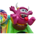 Funbox Midi Cookie Monster Fushia Chateau Gonflable