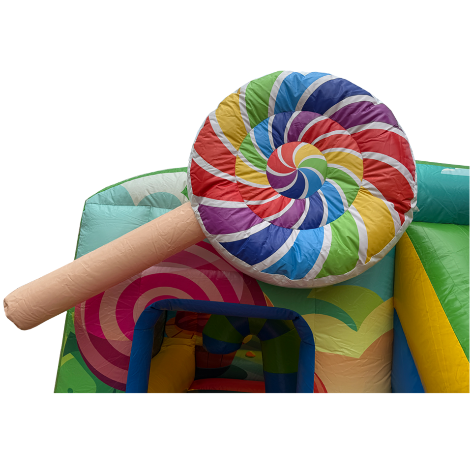 Château gonflable Funbox Midi Cookie Monster Fuchsia