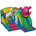Funbox Midi Cookie Monster Fushia Chateau Gonflable