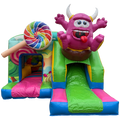 Funbox Midi Cookie Monster Fushia Chateau Gonflable