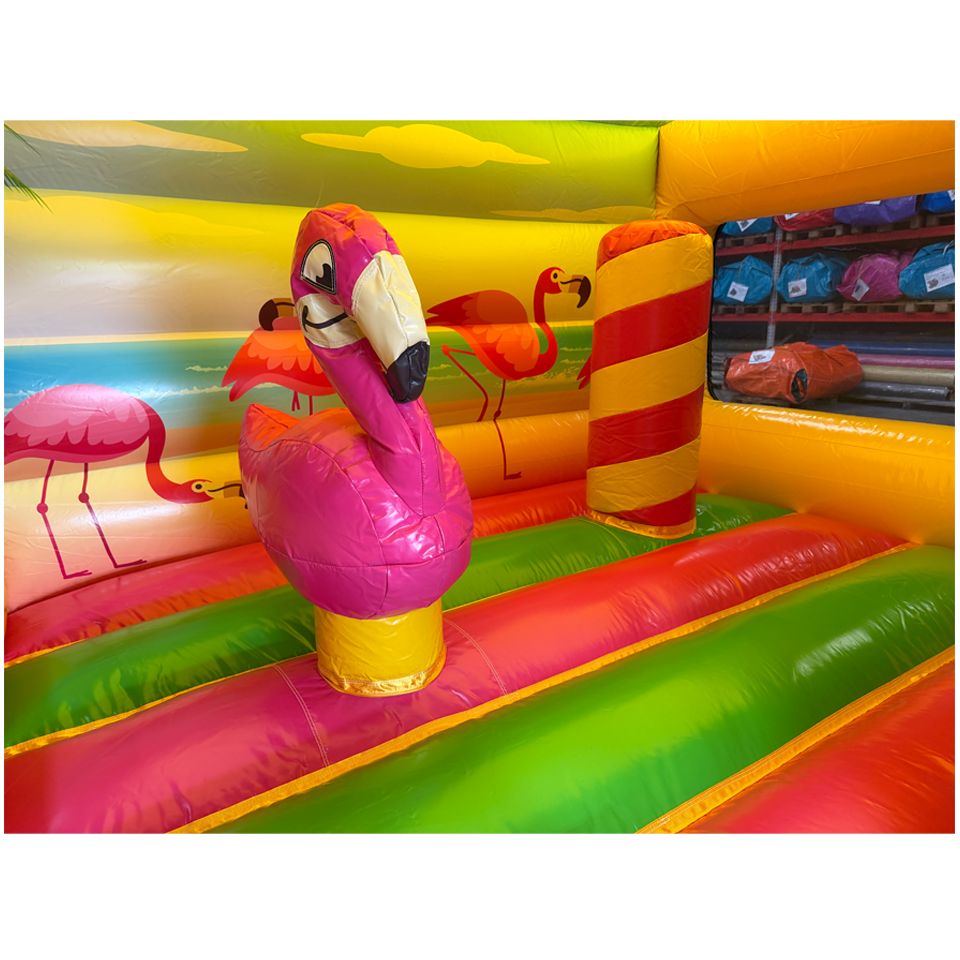 Château gonflable Funbox Midi Flamant rose