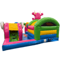 Kids Zone Cookie Monster Fuchsia Chateau Gonflable