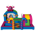 Kids Zone Cookie Monster Fuchsia Chateau Gonflable