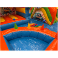 Kids Zone Cookie Monster Orange Chateau Gonflable