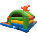 Kids Zone Cookie Monster Orange Chateau Gonflable