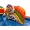 Kids Zone Cookie Monster Orange Chateau Gonflable