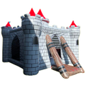 Chevalier Chateau Gonflable Avec Toboggan Cheval
