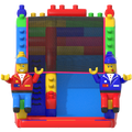 Toboggan Maxi Blocs Colorés Château Gonflable
