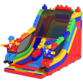 Toboggan Maxi Blocs Colorés Château Gonflable