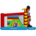 Multiplay Maxi 2 Toboggans Clown Chateau Gonflable
