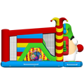 Multiplay Maxi 2 Toboggans Tête De Clown Chateau Gonflable