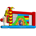 Multiplay Maxi 2 Toboggans Tête De Clown Chateau Gonflable