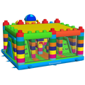 Multiplay Maxi 2 Toboggans Blocs Colorés Chateau Gonflable
