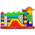Multiplay Maxi 2 Toboggans Blocs Colorés Patineur Chateau Gonflable