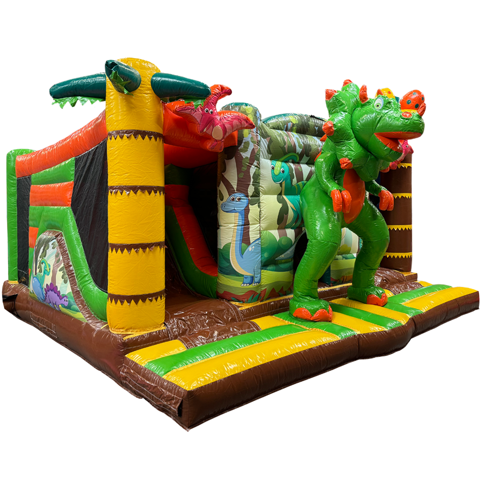 Multiplay Maxi 2 Slides Dinosaur Inflatable