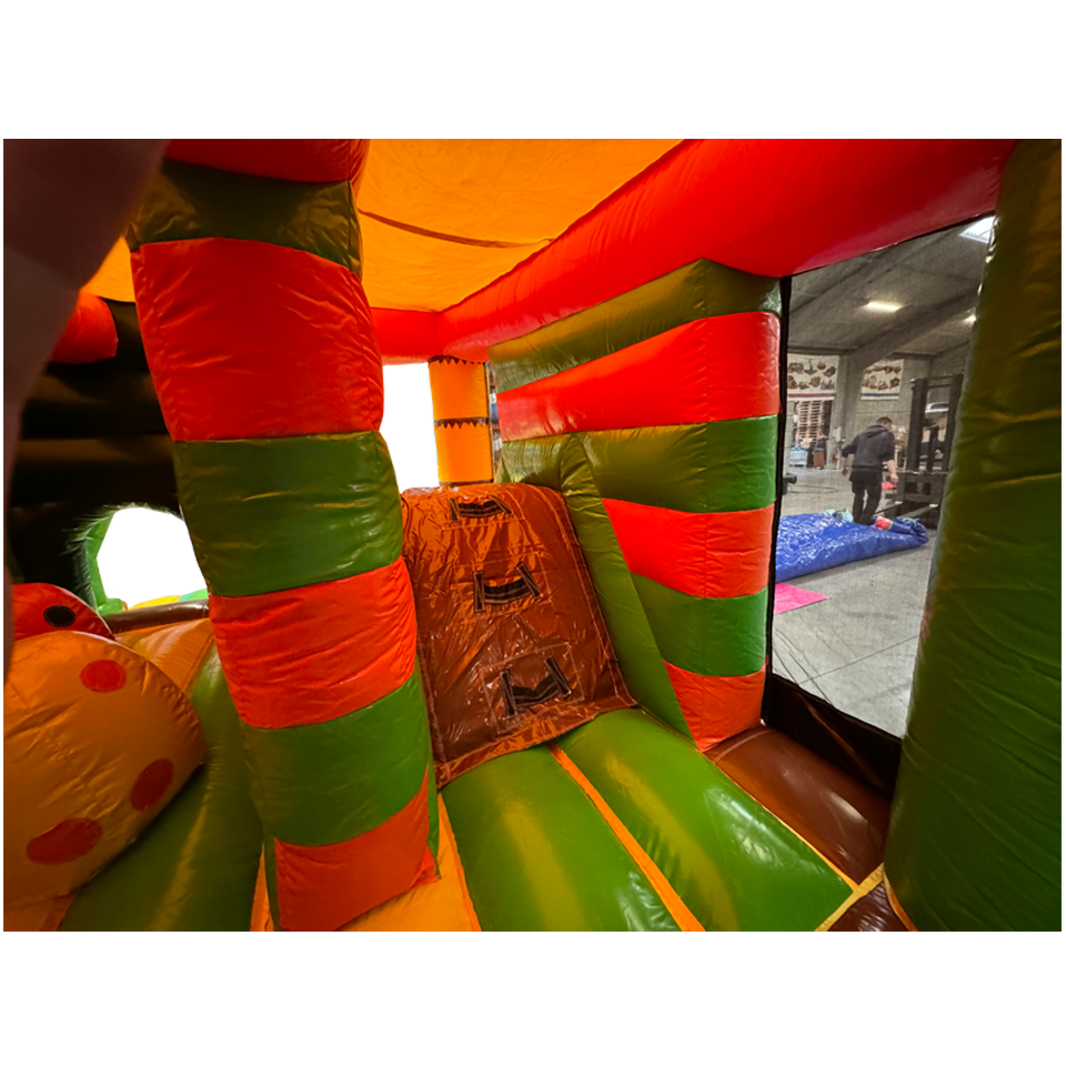 Multiplay Maxi 2 Slides Dinosaur Inflatable