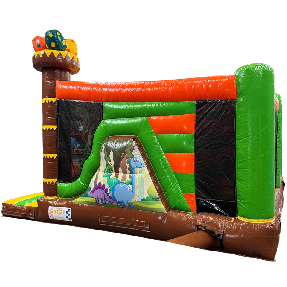 Multiplay Maxi 2 Slides Dinosaur Inflatable