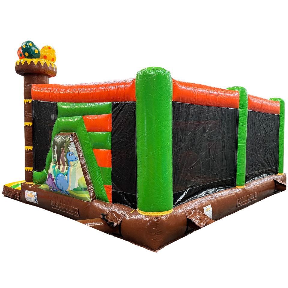 Multiplay Maxi 2 Slides Dinosaur Inflatable
