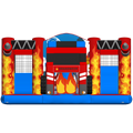 Multiplay Maxi 2 Toboggans Pompiers Chateau Gonflable