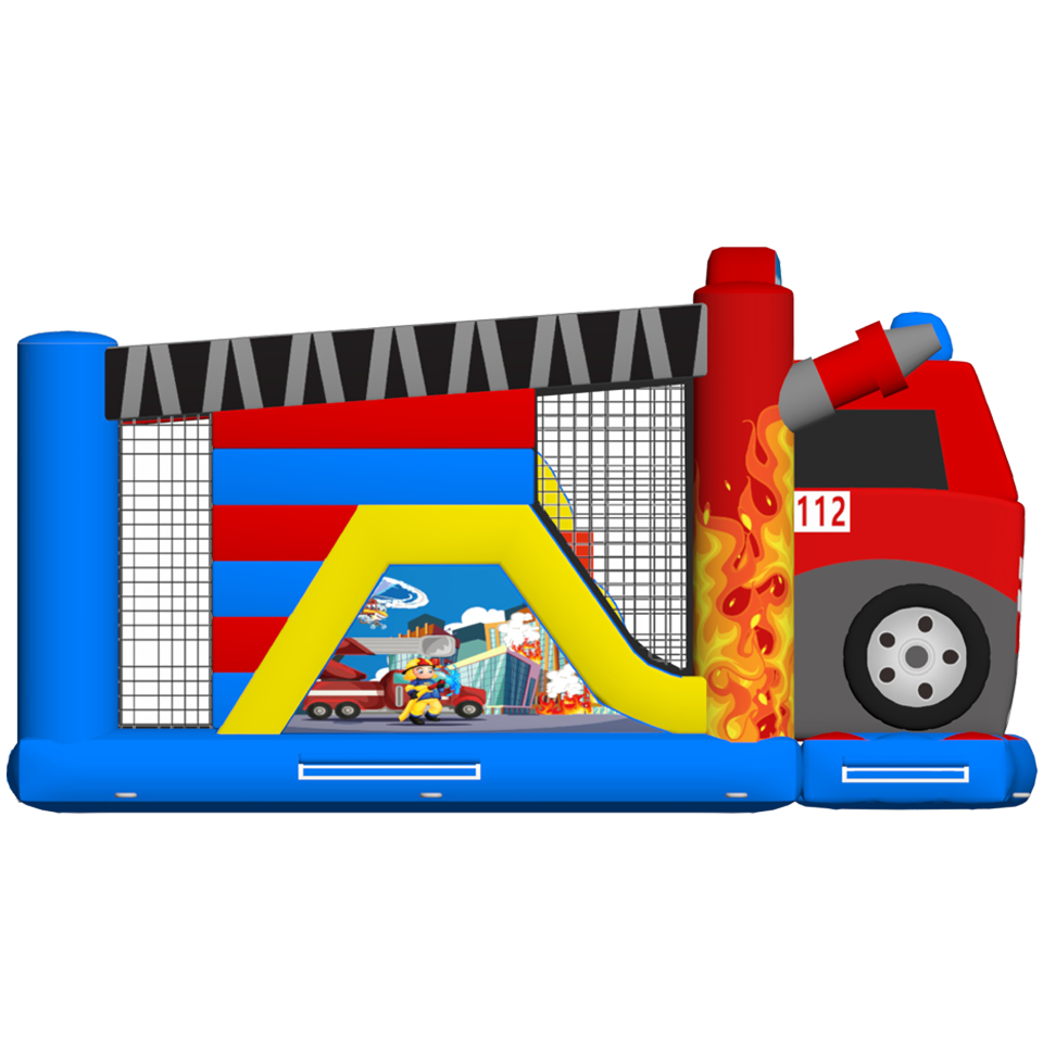Multiplay Maxi 2 Toboggans Camion de Pompiers
