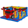 Multiplay Maxi 2 Toboggans Pompiers Chateau Gonflable