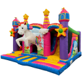 Multiplay Maxi 2 Toboggans Licorne Chateau Gonflable