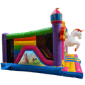 Multiplay Maxi 2 Toboggans Licorne Chateau Gonflable