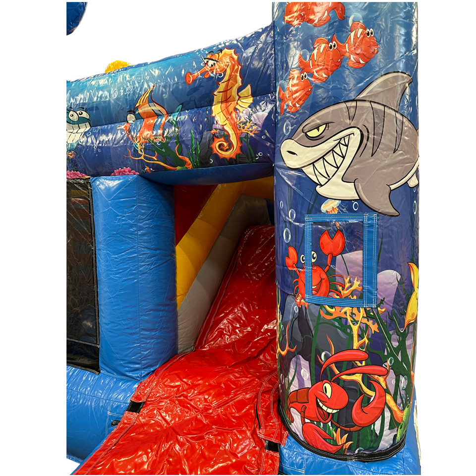 Multiplay Maxi Requin Sans Toit Château Gonflable
